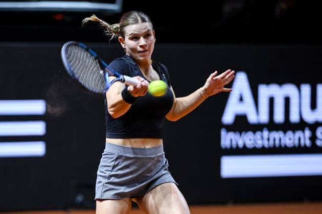 Jana Fett Croatia in action, on the ball, single action during the match between Donna Vekic Croatia vs Jana Fett Croatia during the Porsche Tennis Grand Prix Stuttgart 2025 Day 2 at Porsche Arena on April 15, 2025 in Stuttgart, Germany Photo by Harry Langer DeFodi Images Jana Fett Croatia controls the Ball at the match between Donna Vekic Croatia vs Jana Fett Croatia during the Porsche Tennis Grand Prix Stuttgart 2025 Day 2 at Porsche Arena on April 15, 2025 in Stuttgart, Germany Photo by Harry Langer DeFodi Images