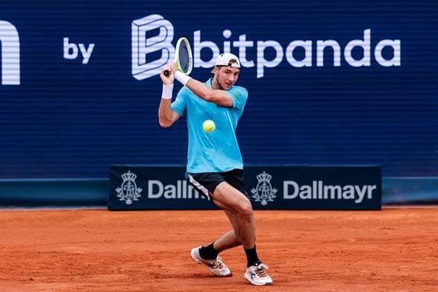 BMW Open Munich ATP 500 15 04 2025 Jan Lennard Struff Germany in match against Francisco Cerundolo Argentina BMW Open by Bitpanda Munich ATP 500 Day 4, Munich, MTTC Iphitos on 15 04 2025 Copyright: xBEAUTIFULxSPORTS Wunderlx