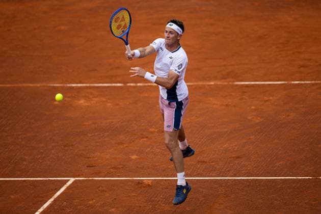 Casper Ruud of Norway against Daniel Elahi Galan of Colombia during their match of day four of the Barcelona Open Banc Sabadell at Real Club De Tenis Barcelona, Spain (Judit Cartiel SPP) Copyright: xJuditxCartiel SPPx spp-en-JuCa-JUCA5824