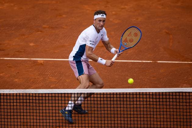 Casper Ruud of Norway against Daniel Elahi Galan of Colombia during their match of day four of the Barcelona Open Banc Sabadell at Real Club De Tenis Barcelona, Spain (Judit Cartiel SPP) Copyright: xJuditxCartiel SPPx spp-en-JuCa-JUCA5846