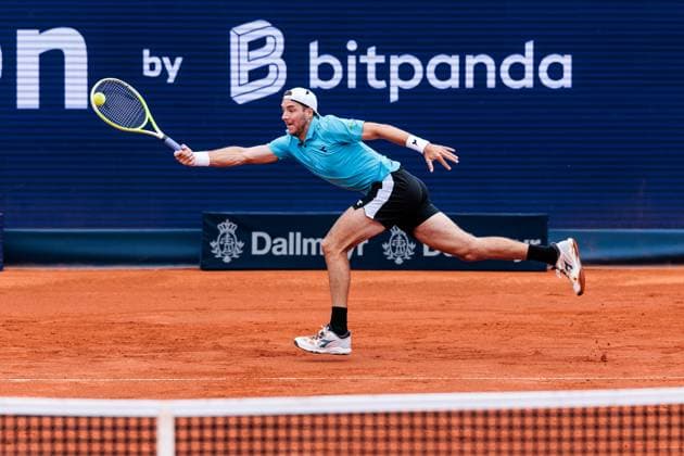 BMW Open Munich ATP 500 15 04 2025 Jan Lennard Struff Germany in match against Francisco Cerundolo Argentina BMW Open by Bitpanda Munich ATP 500 Day 4, Munich, MTTC Iphitos on 15 04 2025 Copyright: xBEAUTIFULxSPORTS Wunderlx