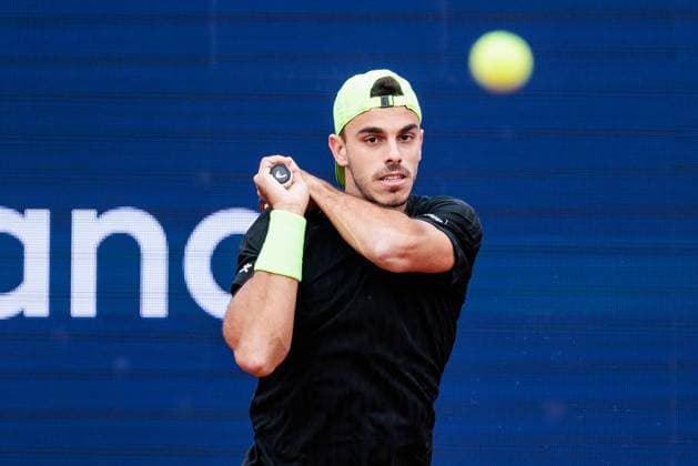 BMW Open Munich ATP 500 15 04 2025 Francisco Cerundolo Argentina in match against Jan Lennard Struff Germany BMW Open by Bitpanda Munich ATP 500 Day 4, Munich, MTTC Iphitos on 15 04 2025 Copyright: xBEAUTIFULxSPORTS Wunderlx