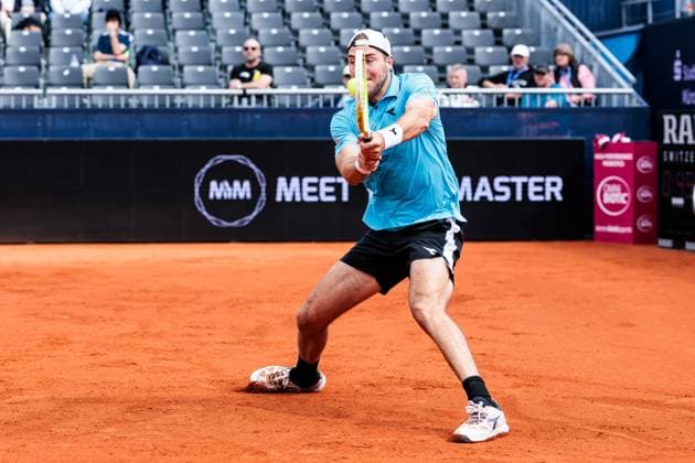 BMW Open Munich ATP 500 15 04 2025 Jan Lennard Struff Germany in match against Francisco Cerundolo Argentina BMW Open by Bitpanda Munich ATP 500 Day 4, Munich, MTTC Iphitos on 15 04 2025 Copyright: xBEAUTIFULxSPORTS Wunderlx