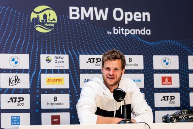 BMW Open Munich ATP 500 15 04 2025 Yannick Hanfmann Germany during the press conference BMW Open by Bitpanda Munich ATP 500 Day 4, Munich, MTTC Iphitos on 15 04 2025 Copyright: xBEAUTIFULxSPORTS Wunderlx