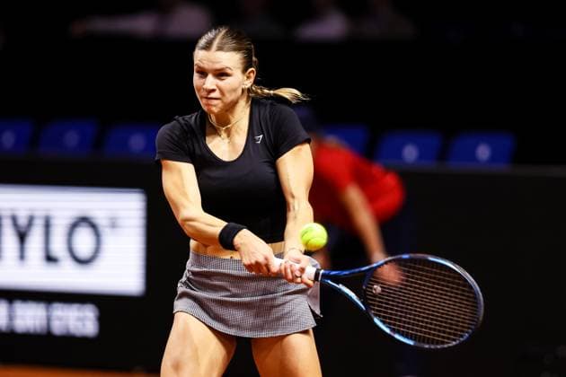 In the picture Jana Fett CRO Donna Vekic CRO vs Jana Fett CRO GER, Porsche Tennis Grand Prix GP Stuttgart 2025, WTA500, 15 04 2025 GER, Porsche Tennis Grand Prix GP Stuttgart 2025, WTA500, 15 04 2025 Stuttgart Copyright: xEibner-Pressefoto RogerxBuerkex EP