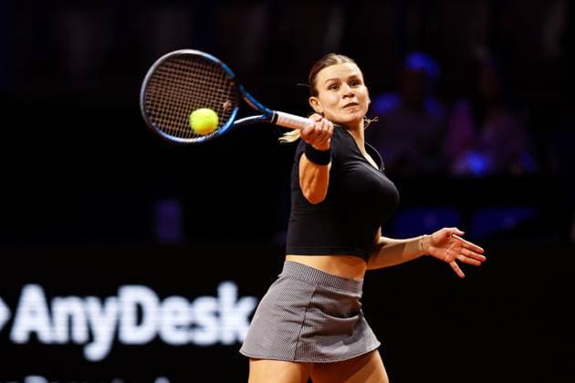 In the picture Jana Fett CRO Donna Vekic CRO vs Jana Fett CRO GER, Porsche Tennis Grand Prix GP Stuttgart 2025, WTA500, 15 04 2025 GER, Porsche Tennis Grand Prix GP Stuttgart 2025, WTA500, 15 04 2025 Stuttgart Copyright: xEibner-Pressefoto RogerxBuerkex EP