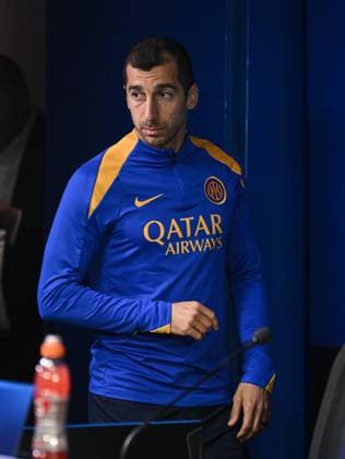 FOOTBALL CHAMPIONS LEAGUE SEASON 2024 2025 Quarter-final second leg Inter Milan FC Bayern Munich 15 04 2025 Press conference Inter Milan Henrikh Mkhitaryan