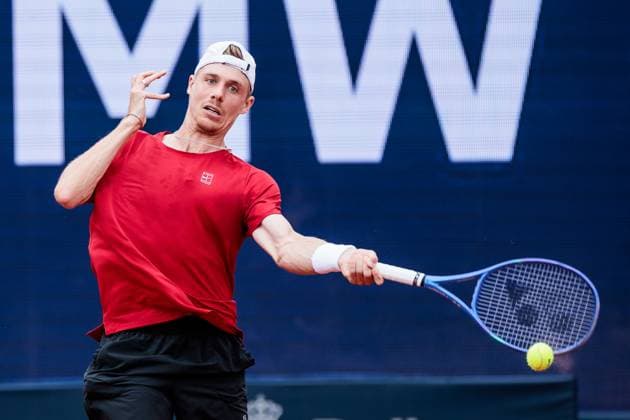 BMW Open Munich ATP 500 15 04 2025 Denis Shapovalov Canada in match against Diego Dedura Palomero Germany BMW Open by Bitpanda Munich ATP 500 Day 4, Munich, MTTC Iphitos on 15 04 2025 Copyright: xBEAUTIFULxSPORTS Wunderlx
