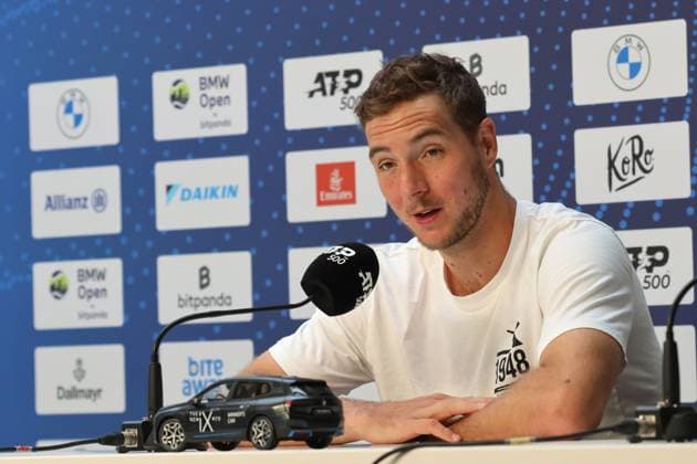 Jan Lennard Struff GER Press conference, Portraet, Portrait, Tennis BMW Open by Bitpanda ATP 500 Munich 15 04 2025 PHOTO Mladen Lackovic LakoPress