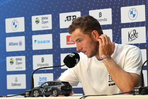 Jan Lennard Struff GER Press conference, Portraet, Portrait, Tennis BMW Open by Bitpanda ATP 500 Munich 15 04 2025 PHOTO Mladen Lackovic LakoPress