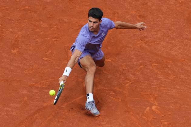 Barcelona, Spain, Barcelona Open Banc Sabadell 2025, ATP, Tennis Herren 500 match, Round of 32 between Carlos Alcaraz and Ethan Quinn, Real Club de Tenis Barcelona, Barcelona, Spain, 15 abril 2025 Copyright: xBaguxBlancox xPressinphotox