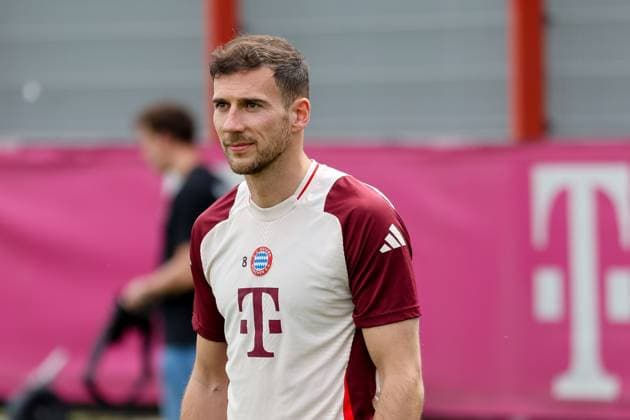 Leon Goretzka FC Bayern Muenchen, 08 , GER, Final training, FC Bayern Muenchen, Football, UEFA Champions League, Quarter-final second leg, 2024 2025 season, 15 04 2025, GER, Final training, FC Bayern Muenchen, Football, UEFA Champions League, Quarter-final second leg, 2024 2025 season, 15 04 2025 Muenchen Copyright: xEibner-Pressefoto JennixMaulx EP_JML