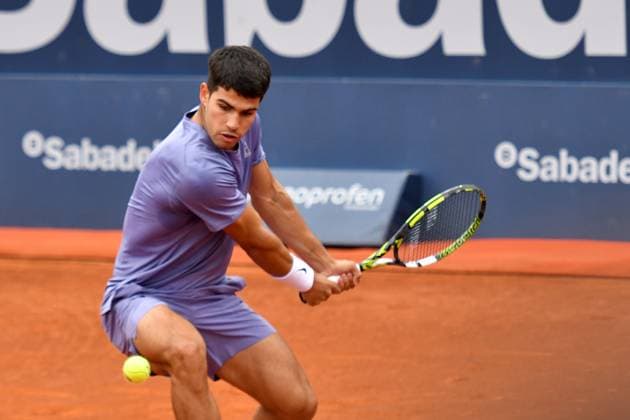 Carlos Alcaraz during of the Barcelona Open Banc Sabadell at Real Club De Tenis Barcelona, Spain  Copyright: xAndreaxRosito IPAxSportx xipa-agency.netx xx IPA_56534940 IPA_Agency_IPA56534940