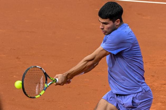 TENNIS - Internazionali di Tennis - Barcelona Open 2025 Carlos Alcaraz during of the Barcelona Open Banc Sabadell at Real Club De Tenis Barcelona, Spain Barcelona Spain  Copyright: xIPAxSport ABACAx