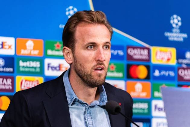 15 04 2025, Press conference with Vincent Kompany and Harry Kane, Inter Milan vs FC Bayern Munich, UEFA Champions League, quarter-final second leg Copyright: xBahhoxKarax