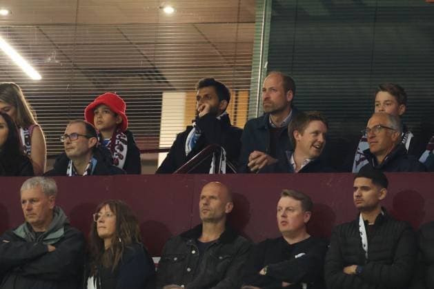 William, Prince of Wales looks on. Aston Villa v Paris Saint-Germain, UEFA Champions League, Quarter-Finals, 2nd Leg, Football, Villa Park, Birmingham, UK - 15 Apr 2025 EDITORIAL USE ONLY No use with unauthorised audio, video, data, fixture lists, club league logos or live services. Online in-match use limited to 120 images, no video emulation. No use in betting, games or single club league player publications. Copyright: xRyanxBrowne Shutterstockx 15253922as