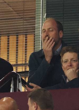 William, Prince of Wales looks on. Aston Villa v Paris Saint-Germain, UEFA Champions League, Quarter-Finals, 2nd Leg, Football, Villa Park, Birmingham, UK - 15 Apr 2025 EDITORIAL USE ONLY No use with unauthorised audio, video, data, fixture lists, club league logos or live services. Online in-match use limited to 120 images, no video emulation. No use in betting, games or single club league player publications. Copyright: xRyanxBrowne Shutterstockx 15253922bb