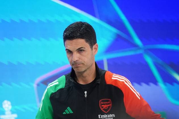 REAL MADRID CF v ARSENAL CF. CHAMPIONS LEAGUE 2024 2025. ROUND OF 8. 2ND LEG. A™rsenal FC™s coach Mikel Arteta during the press conference, PK, Pressekonferenz prior to the second leg of the Champions League Round of 8 against Real Madrid CF. April 15, 2025. (ALTERPHOTOS Acero) MadridSpain  Copyright: xAcerox