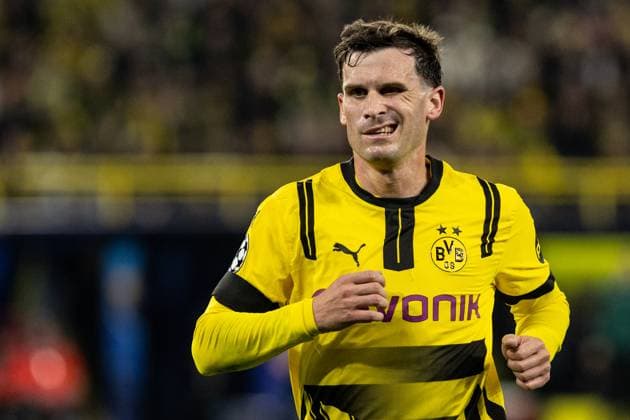 UEFA Champions League Borussia Dortmund FC Barcelona 15 04 2025 Pascal Gross Borussia Dortmund, 13 UEFA Champions League Borussia Dortmund FC Barcelona BVB Stadion Dortmund, Dortmund 15 04 2025 Copyright: xBEAUTIFULxSPORTS Buriakovx