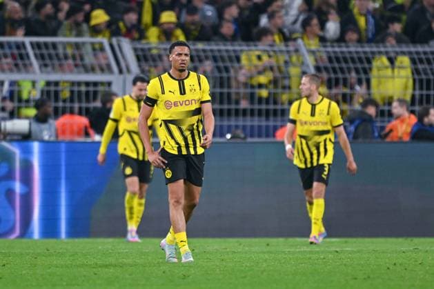 15 04 2025, Football, Champions League, quarter-finals, 2024 2025 season, Borussia Dortmund FC Barcelona, Felix Nmecha Borussia Dortmund xRHR PHOTO TKx Copyright: RHR-FOTOx RHR-FOTO TK