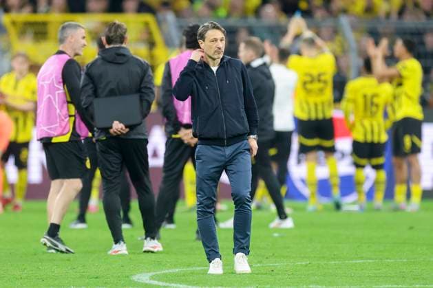 Coach Nico Kovac Borussia Dortmund looks dejected, UEFA Champions League 2024 25 Quarter Final Second Leg, Borussia Dortmund and FC Barcelona, Signal Iduan Park on April 15, 2025 in Dortmund, Germany Photo by Marco Steinbrenner DeFodi Images Coach Nico Kovac Borussia Dortmund looks dejected, UEFA Champions League 2024 25 Quarter Final Second Leg, Borussia Dortmund and FC Barcelona, BVB Stadion Dortmund, April 15, 2025 in Dortmund, Germany Photo by Marco Steinbrenner DeFodi Images