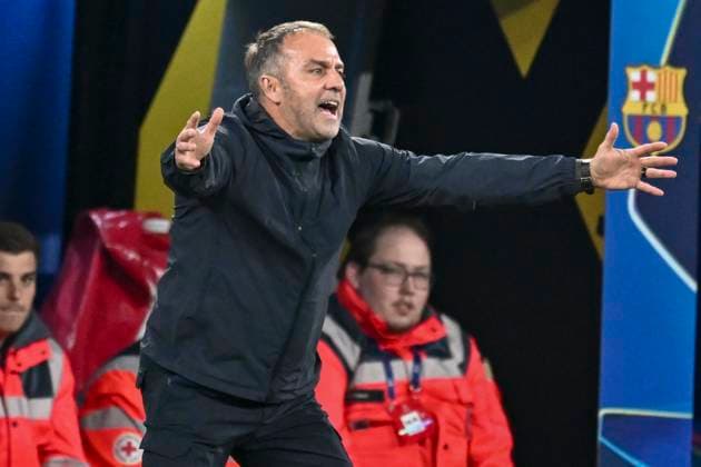 Hansi Flick Barcelona Coach gesture gestures gestures facial expressions strong facial expression emotion 15 04 2025 Football, Champions League, Borussia Dortmund vs FC Barcelona, Signal Iduna Park, Dortmund, Copyright: xpepphotox xHorstxMauelshagenx pep00321, pep_20250415_hm_5733