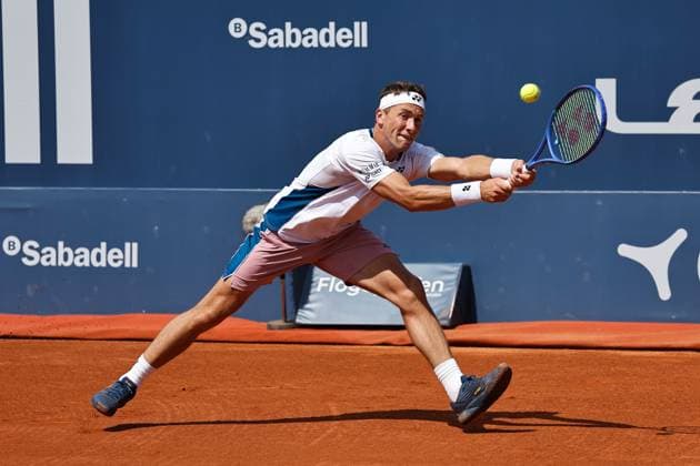 Casper Ruud (NOR), APRIL15, 2025 - Tennis : Casper Ruud during singles 1st round match against Daniel Elahi Galan on the Barcelona Open Banc Sabadell tennis tournament at the Real Club de Tenis de Barcelona in Barcelona, Spain. Noxthirdxpartyxsales (287803917)