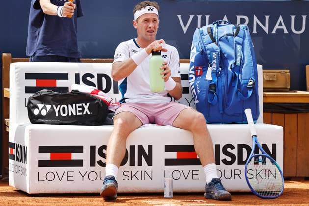 Casper Ruud (NOR), APRIL15, 2025 - Tennis : Casper Ruud during singles 1st round match against Daniel Elahi Galan on the Barcelona Open Banc Sabadell tennis tournament at the Real Club de Tenis de Barcelona in Barcelona, Spain. Noxthirdxpartyxsales (287803941)