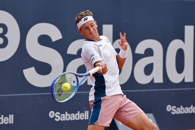 Casper Ruud (NOR), APRIL15, 2025 - Tennis : Casper Ruud during singles 1st round match against Daniel Elahi Galan on the Barcelona Open Banc Sabadell tennis tournament at the Real Club de Tenis de Barcelona in Barcelona, Spain. Noxthirdxpartyxsales (287803946)