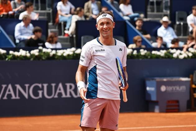Casper Ruud (NOR), APRIL15, 2025 - Tennis : Casper Ruud during singles 1st round match against Daniel Elahi Galan on the Barcelona Open Banc Sabadell tennis tournament at the Real Club de Tenis de Barcelona in Barcelona, Spain. Noxthirdxpartyxsales (287803967)