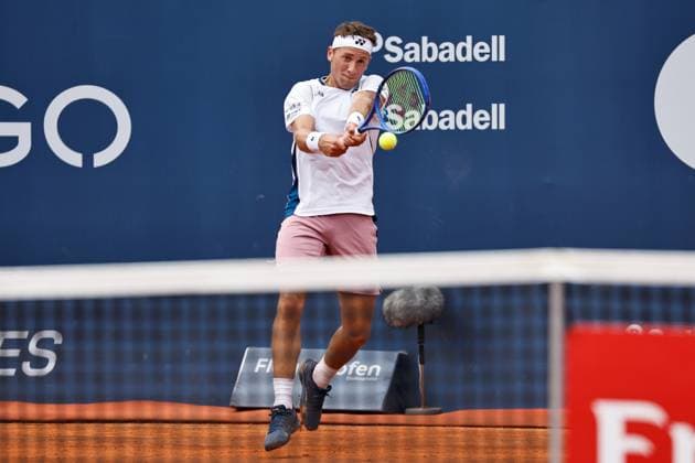 Casper Ruud (NOR), APRIL15, 2025 - Tennis : Casper Ruud during singles 1st round match against Daniel Elahi Galan on the Barcelona Open Banc Sabadell tennis tournament at the Real Club de Tenis de Barcelona in Barcelona, Spain. Noxthirdxpartyxsales (287803989)