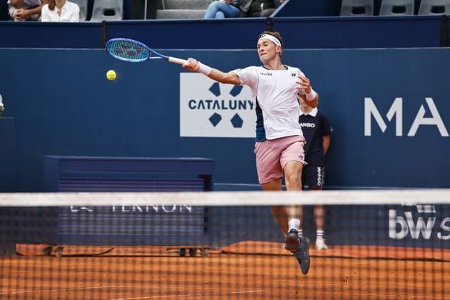 Casper Ruud (NOR), APRIL15, 2025 - Tennis : Casper Ruud during singles 1st round match against Daniel Elahi Galan on the Barcelona Open Banc Sabadell tennis tournament at the Real Club de Tenis de Barcelona in Barcelona, Spain. Noxthirdxpartyxsales (287804004)