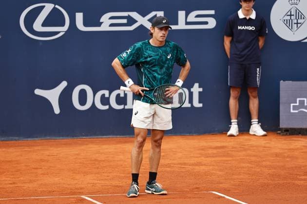 Alex De Minaur (AUS), APRIL15, 2025 - Tennis : Alex Minaur during singles 1st round match against Tomas Martin Etcheverry on the Barcelona Open Banc Sabadell tennis tournament at the Real Club de Tenis de Barcelona in Barcelona, Spain. Noxthirdxpartyxsales  (287805258)