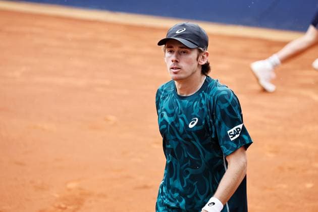 Alex De Minaur (AUS), APRIL15, 2025 - Tennis : Alex Minaur during singles 1st round match against Tomas Martin Etcheverry on the Barcelona Open Banc Sabadell tennis tournament at the Real Club de Tenis de Barcelona in Barcelona, Spain. Noxthirdxpartyxsales  (287805431)