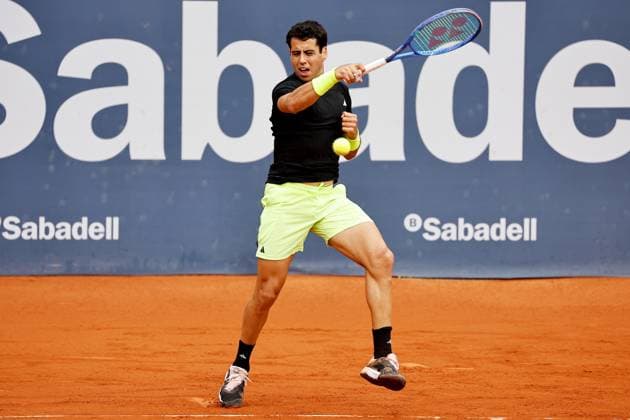Jaume Munar (ESP), APRIL15, 2025 - Tennis : Jaume Munar during singles 1st round match against Frances Tiafoe on the Barcelona Open Banc Sabadell tennis tournament at the Real Club de Tenis de Barcelona in Barcelona, Spain. Noxthirdxpartyxsales  (287805676)
