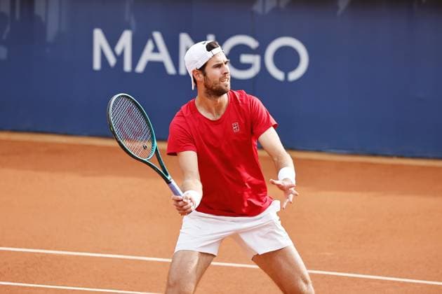 Karen Kachanov (RUS), APRIL15, 2025 - Tennis : Karen Kachanov during singles 1st round match against Cameron Norrie on the Barcelona Open Banc Sabadell tennis tournament at the Real Club de Tenis de Barcelona in Barcelona, Spain. Noxthirdxpartyxsales  (287805857)