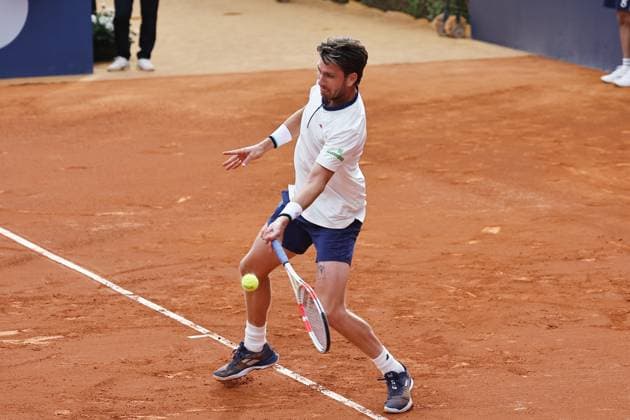 Cameron Norrie (GBR), APRIL15, 2025 - Tennis : Cameron Norrie during singles 1st round match against Karen Kachanov on the Barcelona Open Banc Sabadell tennis tournament at the Real Club de Tenis de Barcelona in Barcelona, Spain. Noxthirdxpartyxsales  (287806300)