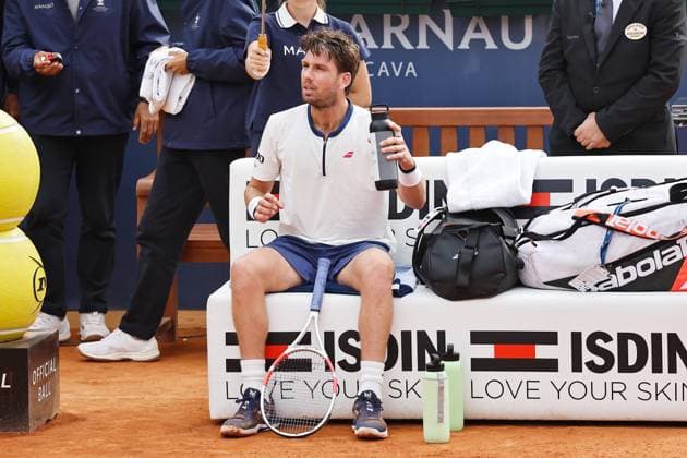 Cameron Norrie (GBR), APRIL15, 2025 - Tennis : Cameron Norrie during singles 1st round match against Karen Kachanov on the Barcelona Open Banc Sabadell tennis tournament at the Real Club de Tenis de Barcelona in Barcelona, Spain. Noxthirdxpartyxsales  (287806448)
