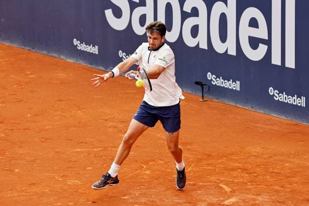 Cameron Norrie (GBR), APRIL15, 2025 - Tennis : Cameron Norrie during singles 1st round match against Karen Kachanov on the Barcelona Open Banc Sabadell tennis tournament at the Real Club de Tenis de Barcelona in Barcelona, Spain. Noxthirdxpartyxsales  (287806475)