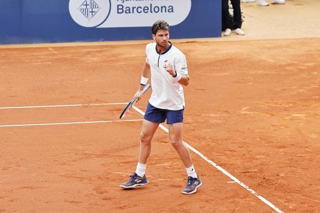 Cameron Norrie (GBR), APRIL15, 2025 - Tennis : Cameron Norrie celebrate after point during singles 1st round match against Karen Kachanov on the Barcelona Open Banc Sabadell tennis tournament at the Real Club de Tenis de Barcelona in Barcelona, Spain. Noxthirdxpartyxsales  (287806499)