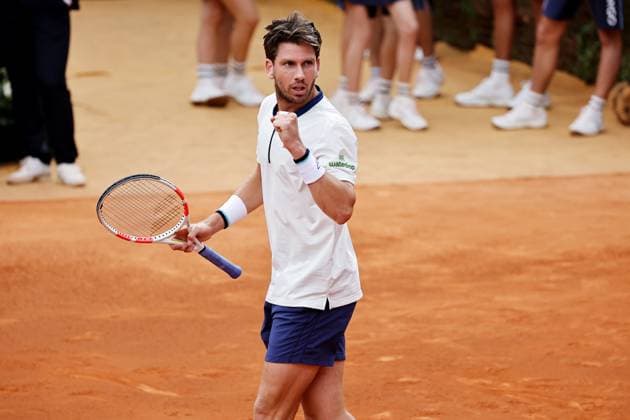 Cameron Norrie (GBR), APRIL15, 2025 - Tennis : Cameron Norrie celebrate after point during singles 1st round match against Karen Kachanov on the Barcelona Open Banc Sabadell tennis tournament at the Real Club de Tenis de Barcelona in Barcelona, Spain. Noxthirdxpartyxsales  (287806551)