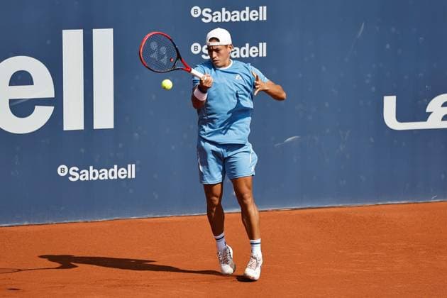 Sebastian Baez (ARG), APRIL15, 2025 - Tennis : Sebastian Baez during singles 1st round match against Damir Dzumhur on the Barcelona Open Banc Sabadell tennis tournament at the Real Club de Tenis de Barcelona in Barcelona, Spain. Noxthirdxpartyxsales  (287806578)