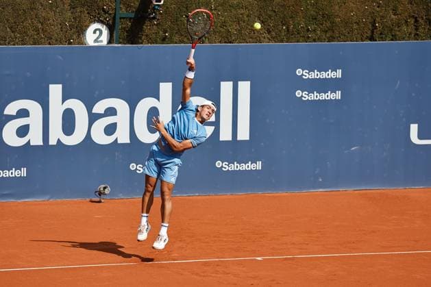 Sebastian Baez (ARG), APRIL15, 2025 - Tennis : Sebastian Baez during singles 1st round match against Damir Dzumhur on the Barcelona Open Banc Sabadell tennis tournament at the Real Club de Tenis de Barcelona in Barcelona, Spain. Noxthirdxpartyxsales  (287806703)