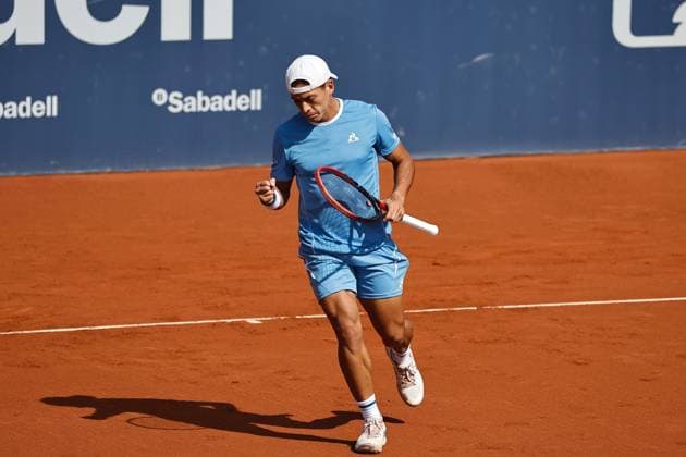 Sebastian Baez (ARG), APRIL15, 2025 - Tennis : Sebastian Baez during singles 1st round match against Damir Dzumhur on the Barcelona Open Banc Sabadell tennis tournament at the Real Club de Tenis de Barcelona in Barcelona, Spain. Noxthirdxpartyxsales  (287806820)