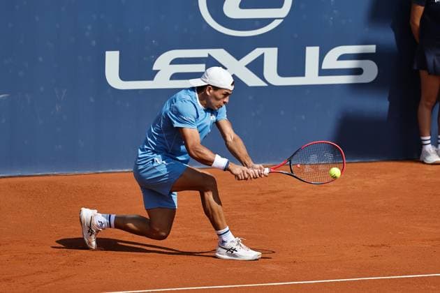 Sebastian Baez (ARG), APRIL15, 2025 - Tennis : Sebastian Baez during singles 1st round match against Damir Dzumhur on the Barcelona Open Banc Sabadell tennis tournament at the Real Club de Tenis de Barcelona in Barcelona, Spain. Noxthirdxpartyxsales  (287806852)