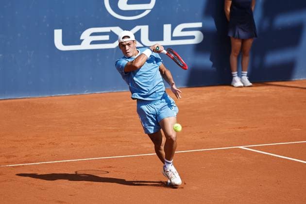 Sebastian Baez (ARG), APRIL15, 2025 - Tennis : Sebastian Baez during singles 1st round match against Damir Dzumhur on the Barcelona Open Banc Sabadell tennis tournament at the Real Club de Tenis de Barcelona in Barcelona, Spain. Noxthirdxpartyxsales  (287806875)