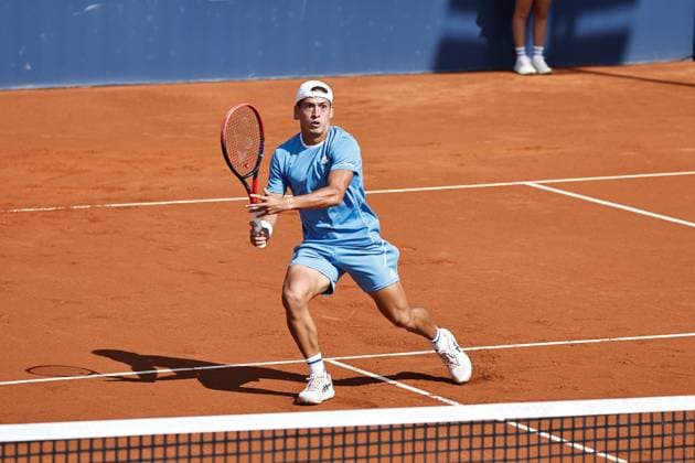 Sebastian Baez (ARG), APRIL15, 2025 - Tennis : Sebastian Baez during singles 1st round match against Damir Dzumhur on the Barcelona Open Banc Sabadell tennis tournament at the Real Club de Tenis de Barcelona in Barcelona, Spain. Noxthirdxpartyxsales  (287806883)