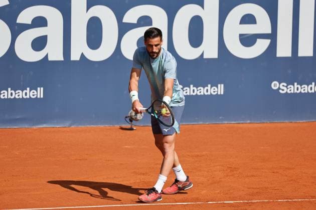 Damir Dzumhur (BIH), APRIL15, 2025 - Tennis : Damir Dzumhur during singles 1st round match against Sebastian Baez on the Barcelona Open Banc Sabadell tennis tournament at the Real Club de Tenis de Barcelona in Barcelona, Spain. Noxthirdxpartyxsales  (287806899)