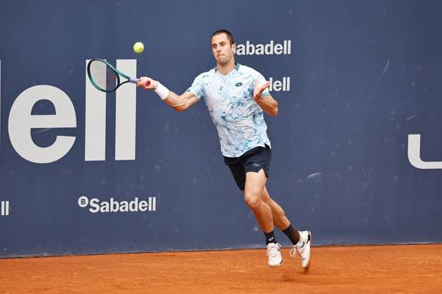 Laslo Djere (SRB), APRIL15, 2025 - Tennis : Laslo Djere during singles 1st round match against Arthur Rinderknech on the Barcelona Open Banc Sabadell tennis tournament at the Real Club de Tenis de Barcelona in Barcelona, Spain. Noxthirdxpartyxsales  (287807074)
