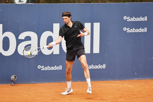 Arthur Rinderknech (FRA), APRIL15, 2025 - Tennis : Arthur Rinderknech during singles 1st round match against Laslo Djere on the Barcelona Open Banc Sabadell tennis tournament at the Real Club de Tenis de Barcelona in Barcelona, Spain. Noxthirdxpartyxsales  (287807133)